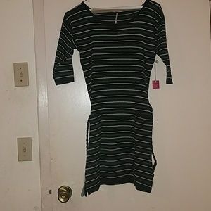 Black Blue & White Dress